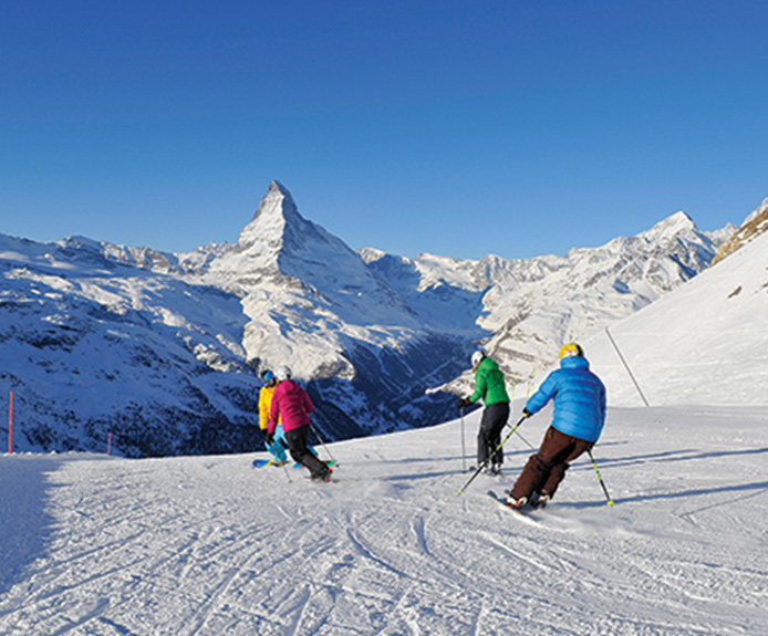 Skiing in Zermatt
